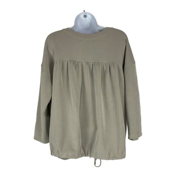 Rachel Zoe Womens Sage Green Drawstring Hem Pullover Top Size Large - Picture 8 of 9